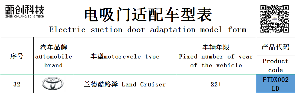TOYOTA FTDX002 LD