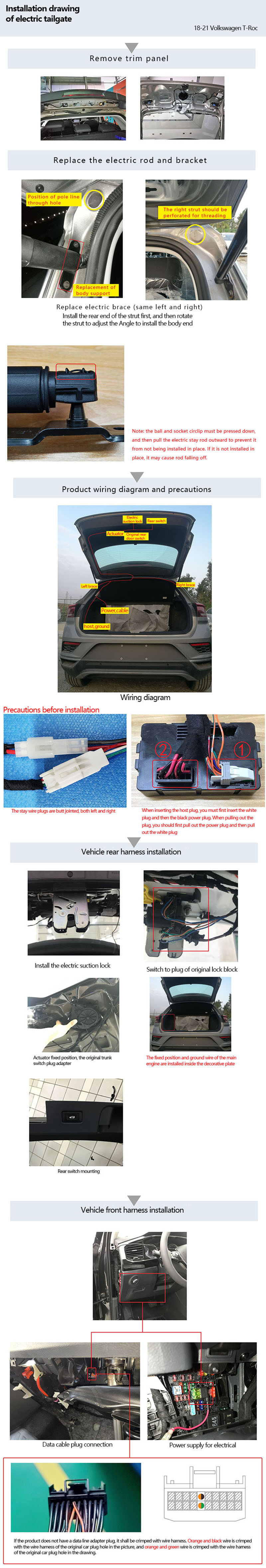 Original factory structure 2018-21 T-ROC