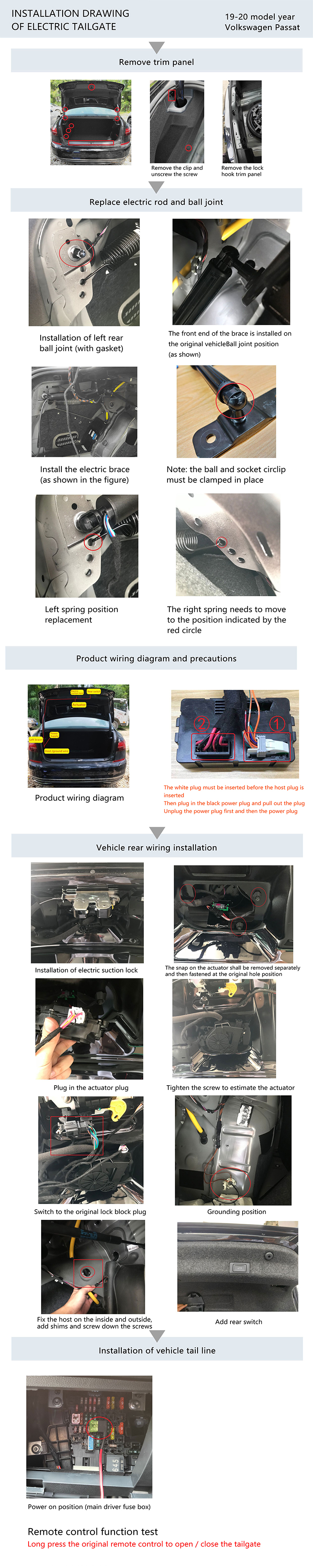 Original factory structure 2019-22 PASSAT