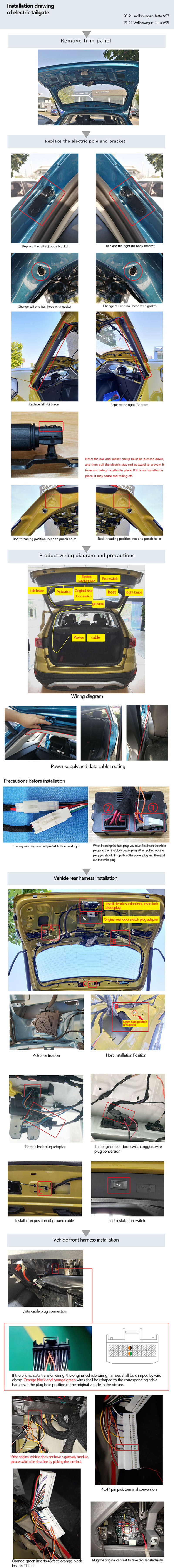 Original factory structure 2020-21 JETTA VS7/VS5