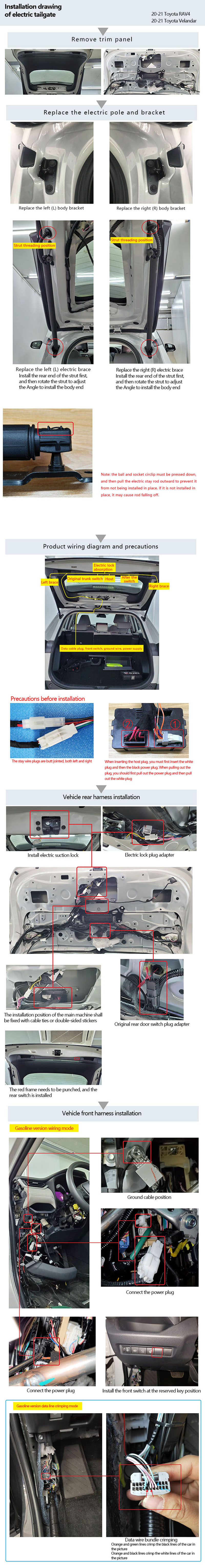 Original factory structure 2020-21 RAV4/2020-22 Wildlander