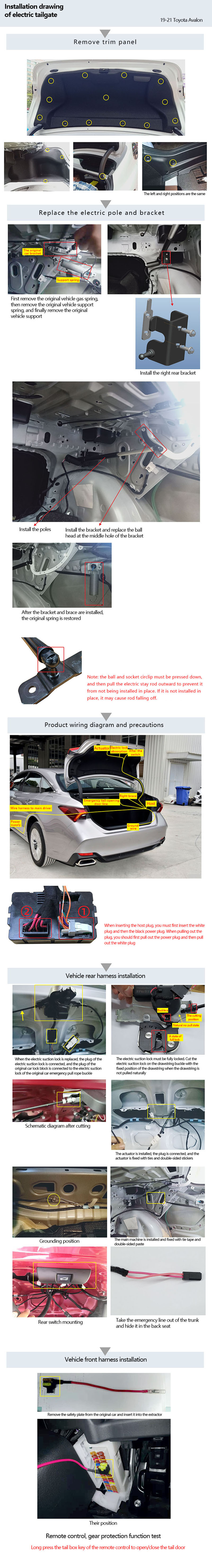 Original factory structure 19-21 Avalon Original factory structure 19-21 Avalon