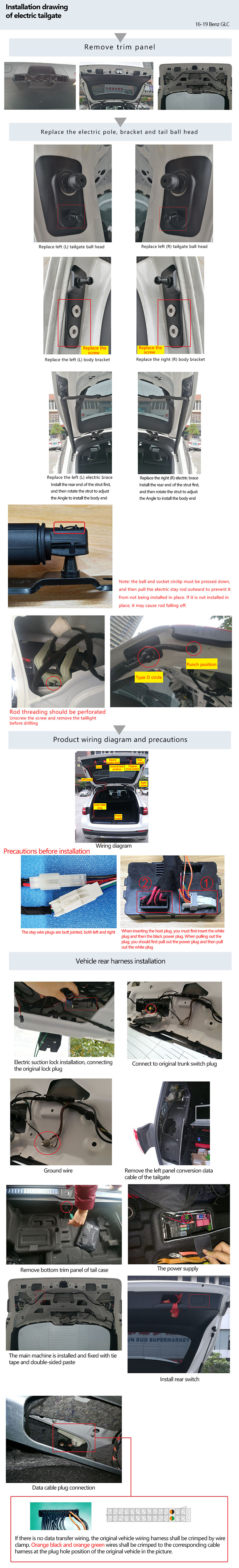 Original factory structure 2016-19 Benz GLC