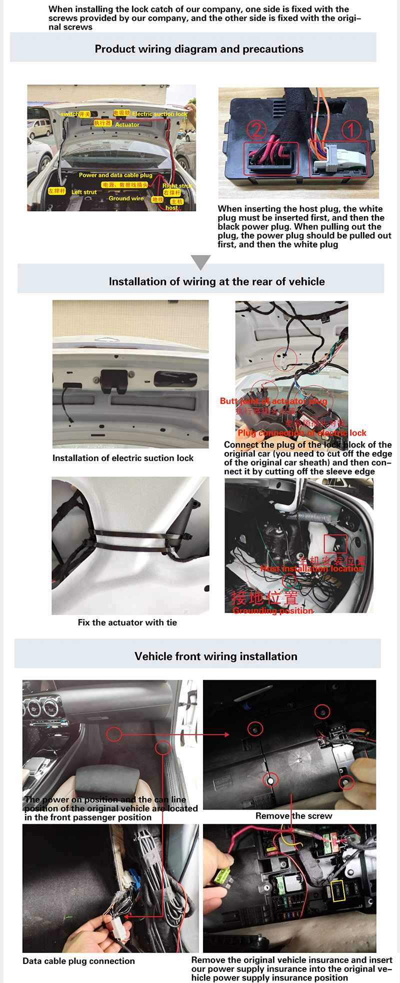 Original factory structure 2019-20 Benz A(applicable to hatchback)