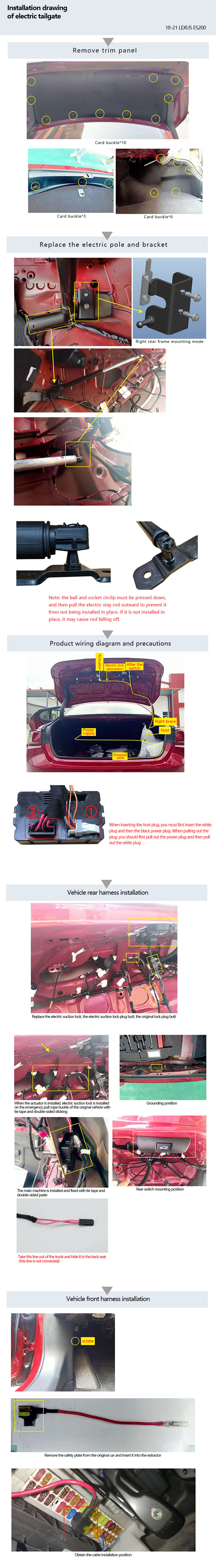 Original factory structure 18-21 Lexus ES