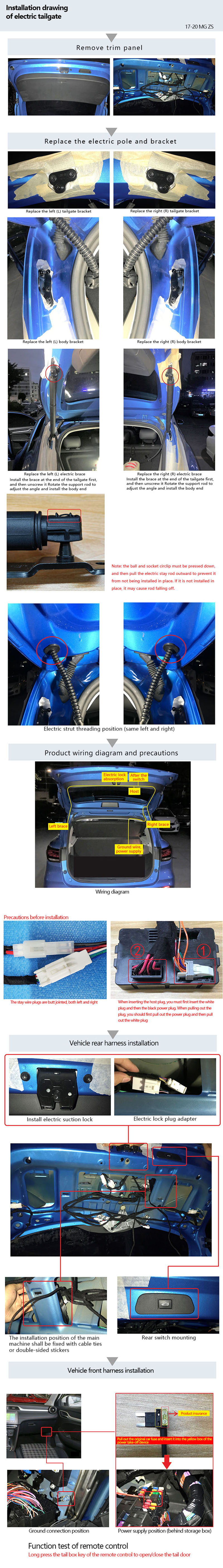 Original factory structure 2017-20 MG ZS