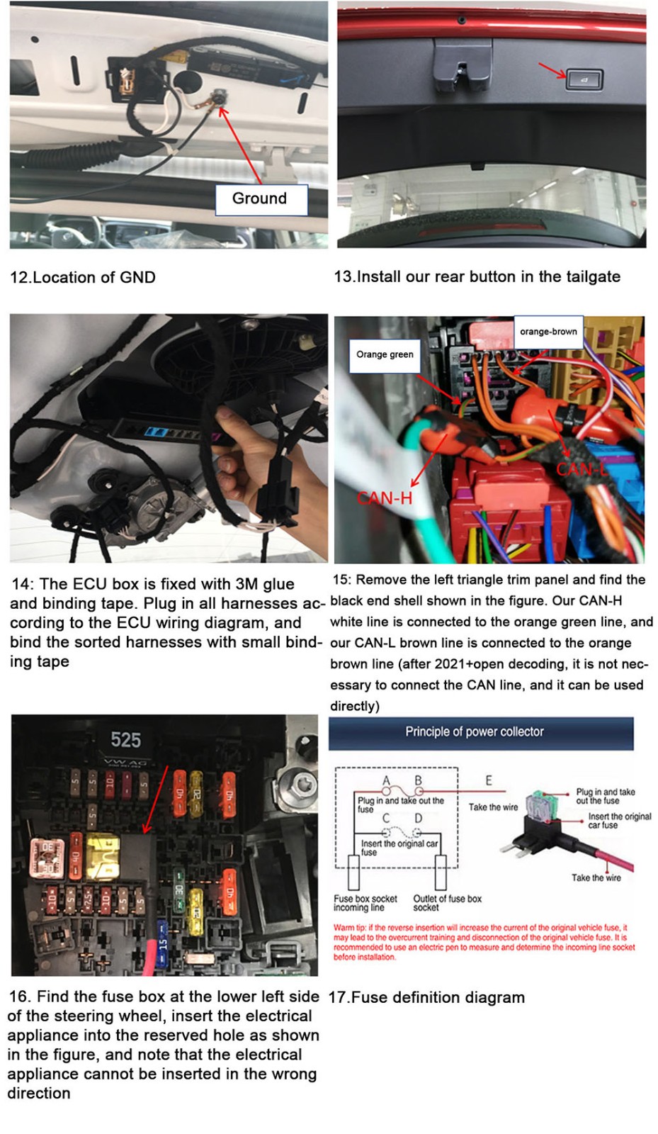 Original factory structure 2018 T-ROC