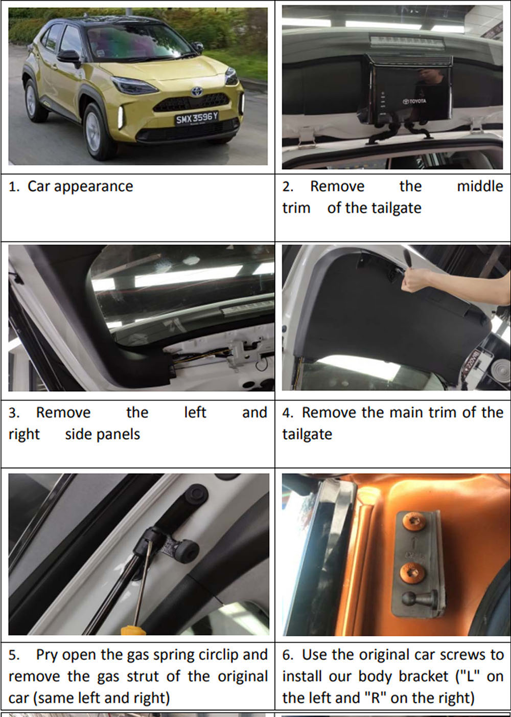 20-22 TOYOTA YARIS CROSS