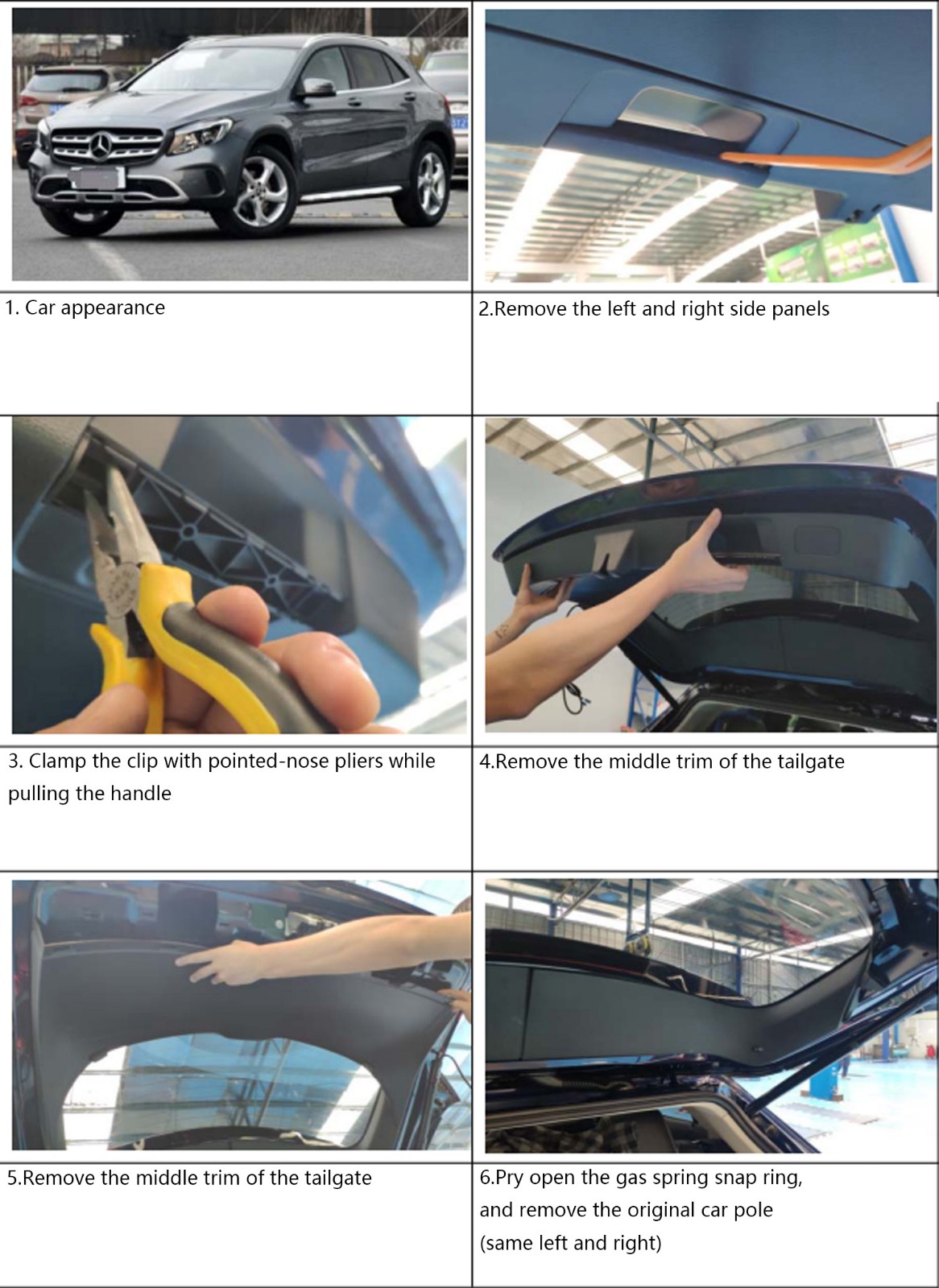Original factory structure 15-20 Benz GLA