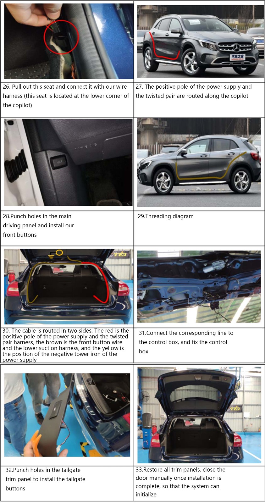 Original factory structure 15-20 Benz GLA