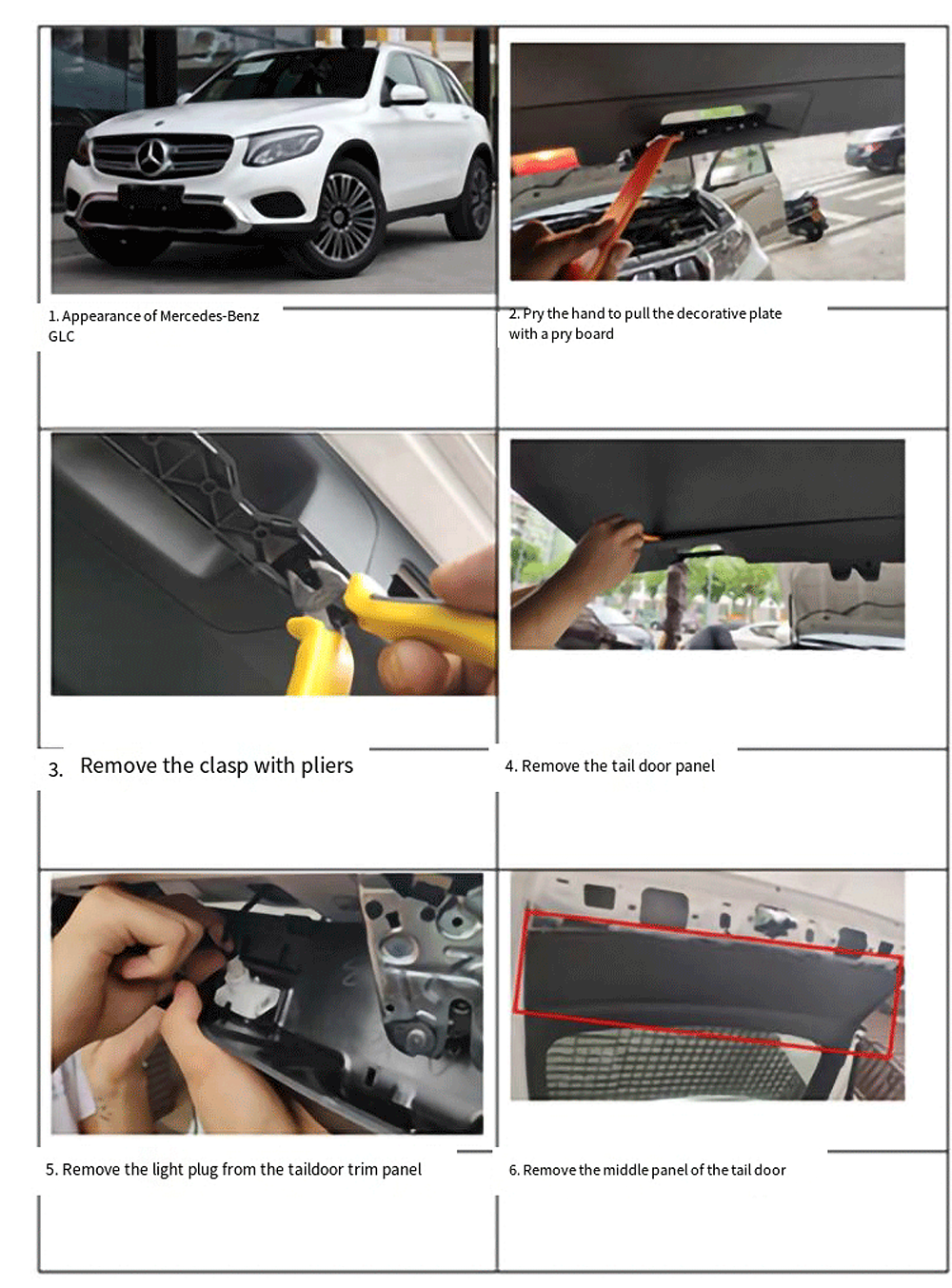 Original factory structure 2016  Benz GLC