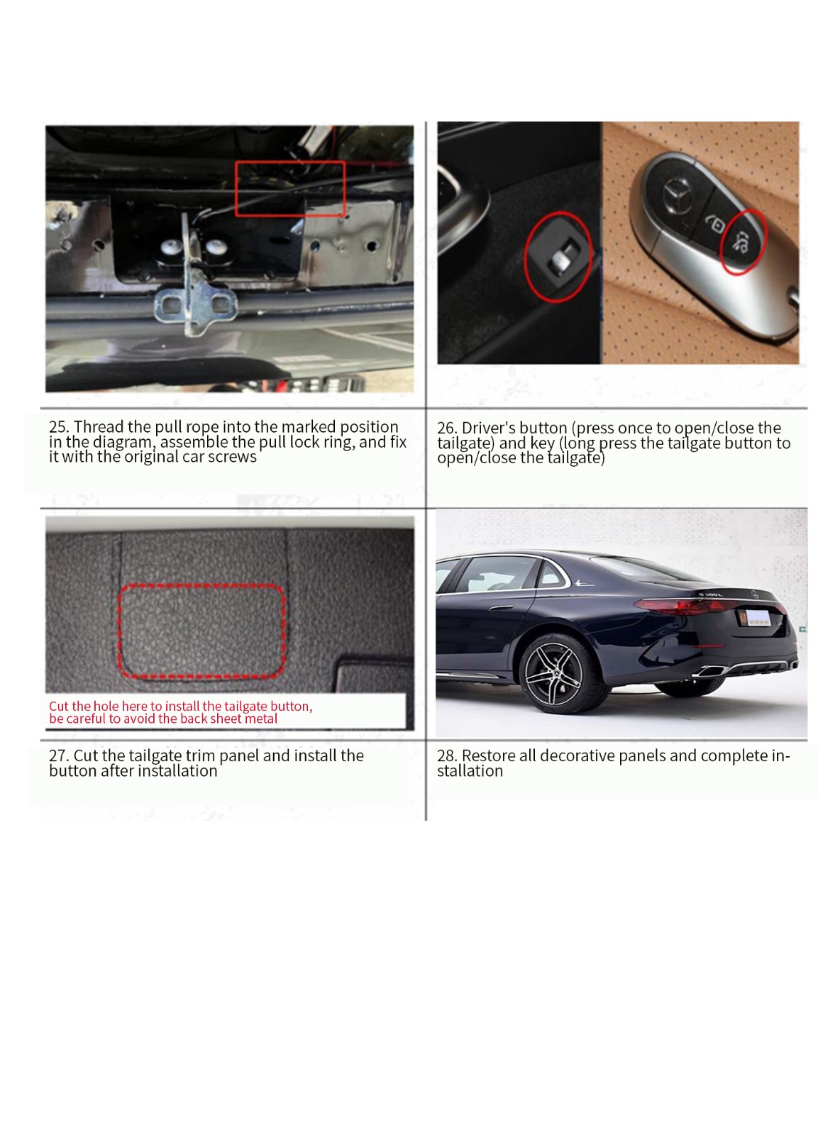 Original factory structure 2024  Benz E Class