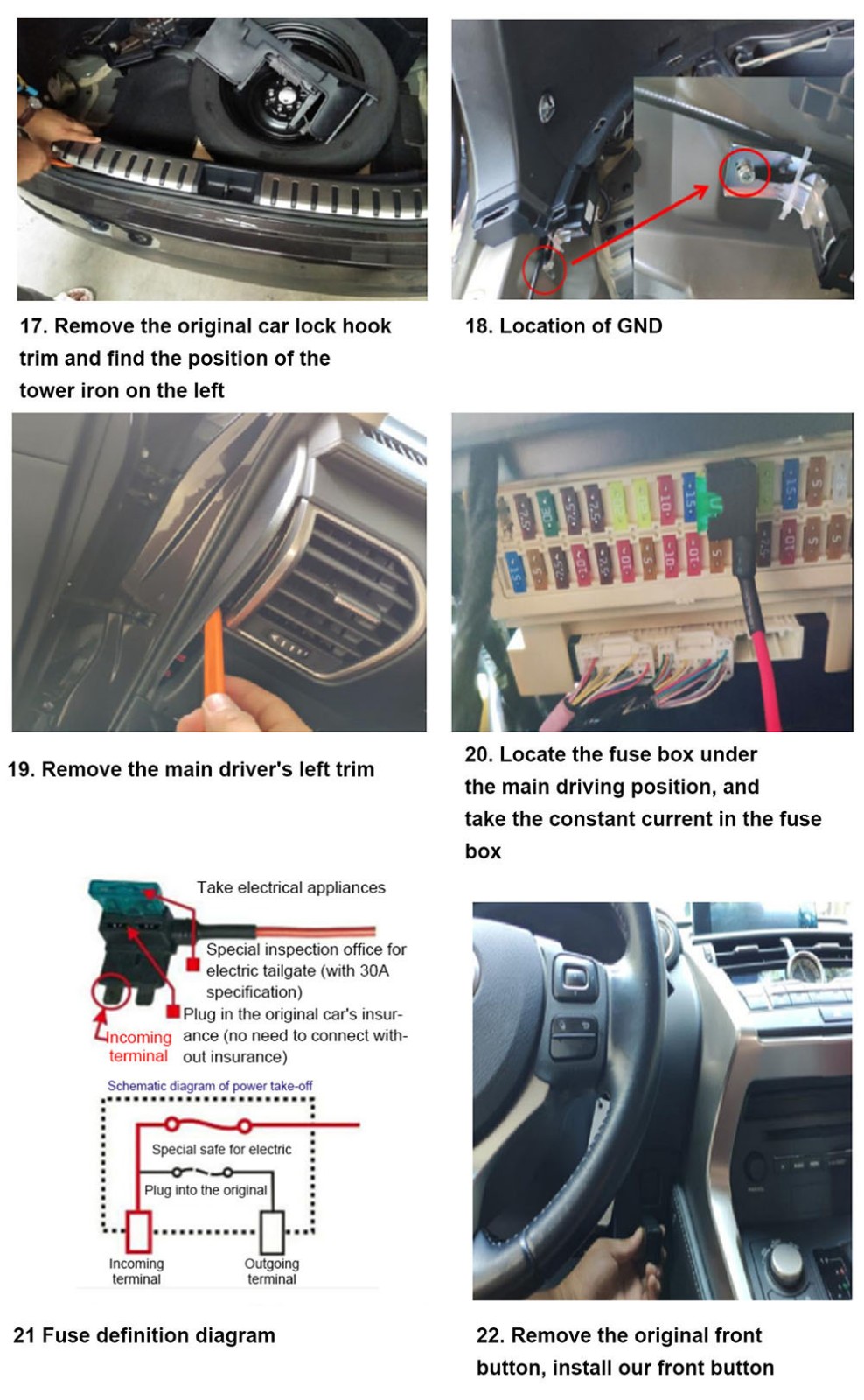 Original factory structure 22  Lexus NX
