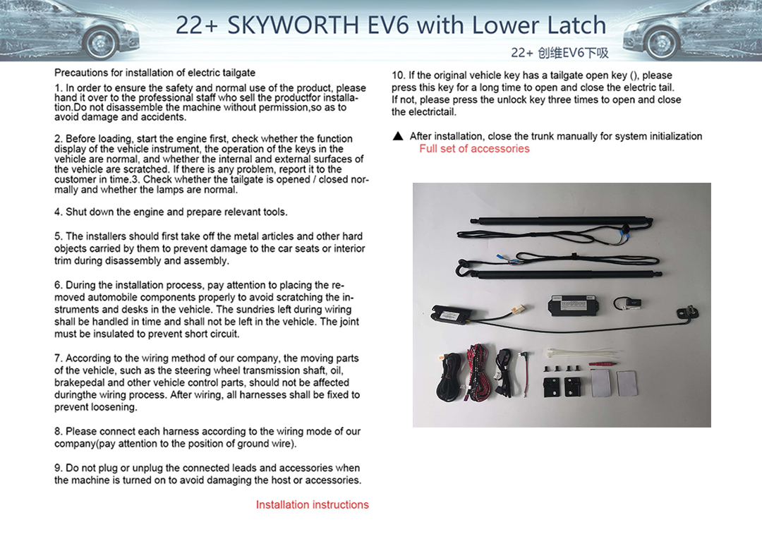 22 Skyworth EV6