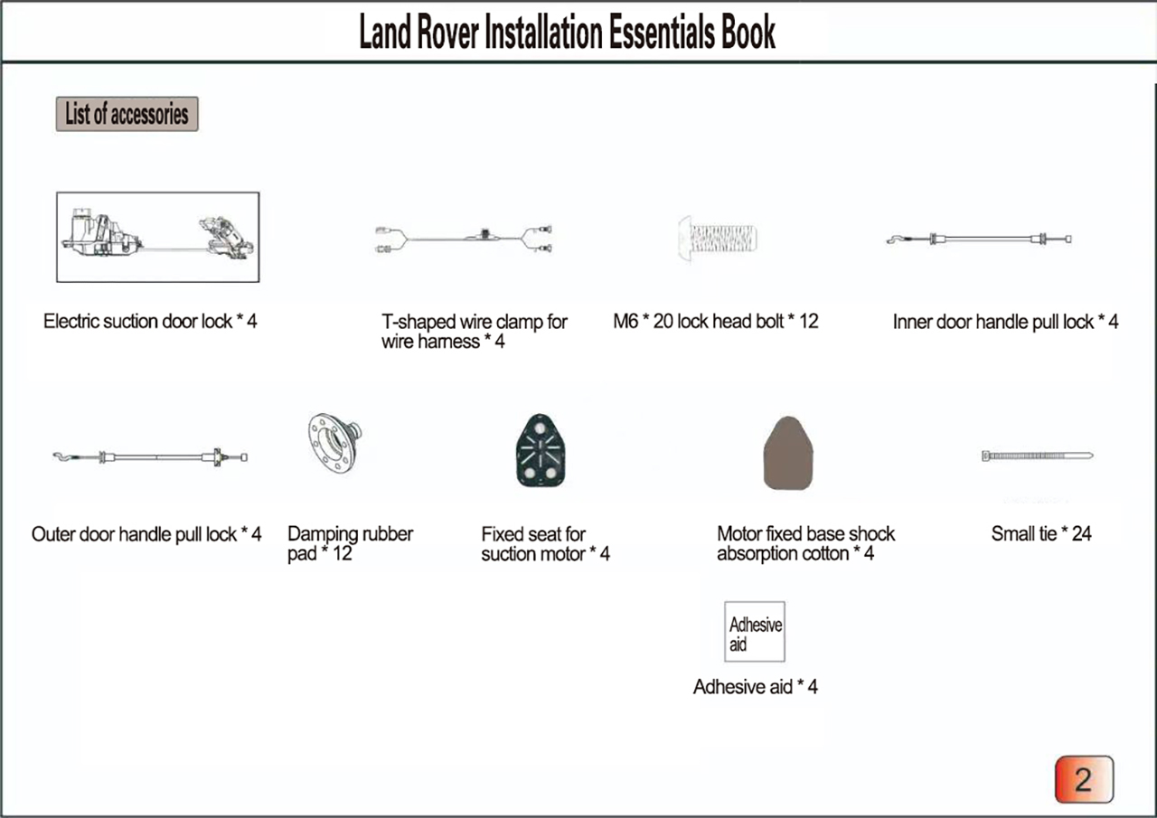 Land Rover electric suction door