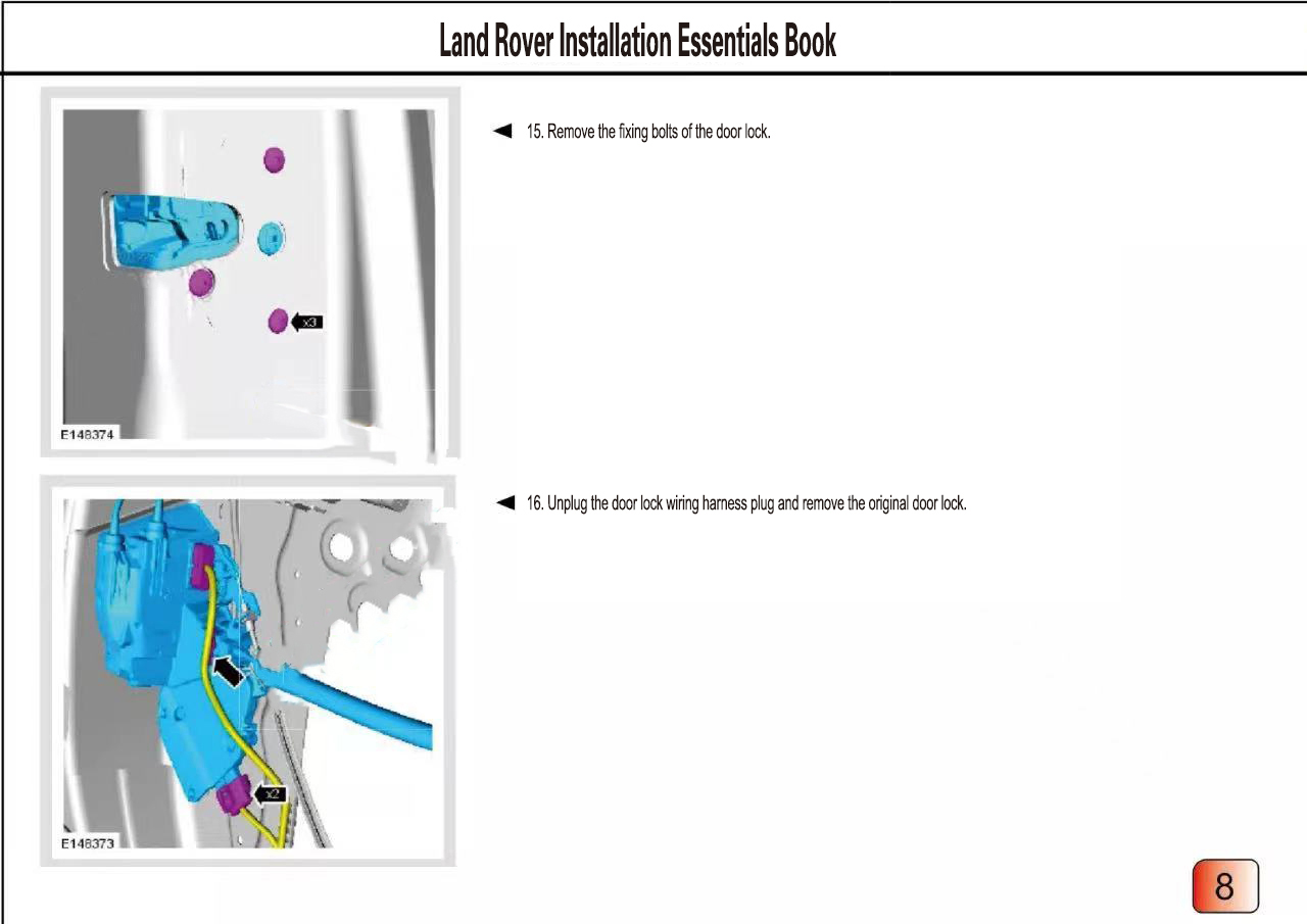 Land Rover electric suction door