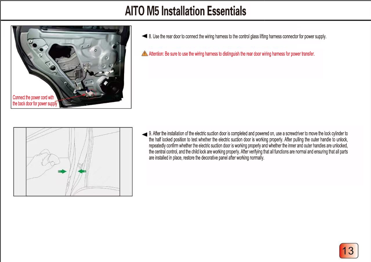 AITO electric suction door